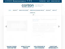 Tablet Screenshot of carltontechnologies.com